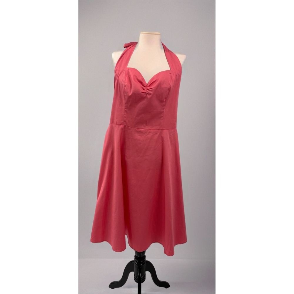Bbonlinedress Woman's-4XL Vintage Polka‎ Audrey Dress 1950s Halter Retro Dress